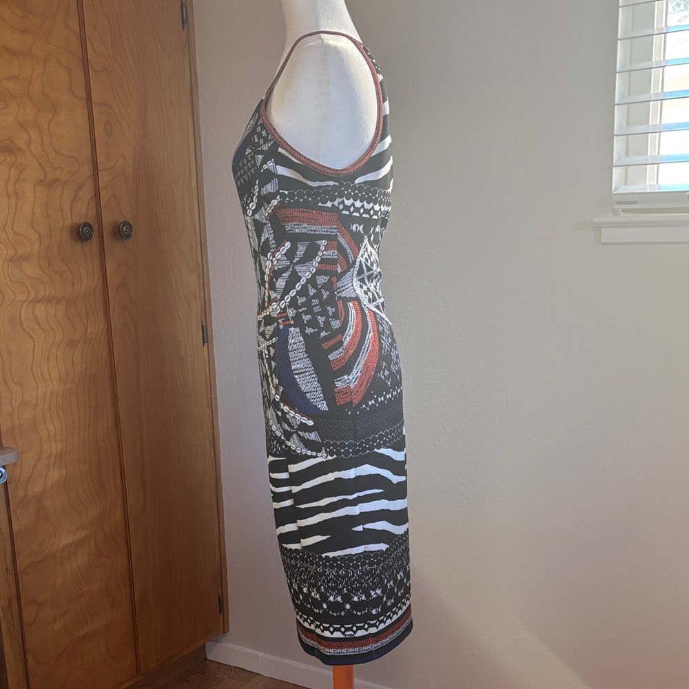 Hale Bob Spaghetti Strap Halter scuba dress size L - Picture 2 of 14